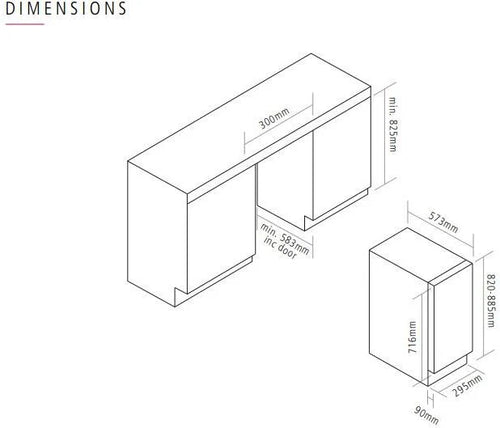 Caple Wi3125BS - Black Steel Wine Cooler - 19 Bottle Capacity - F Energy Rating