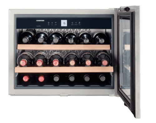 Liebherr WKEes553 - Stainless steel 18 Bottle Capacity Wine Cooler - G energy