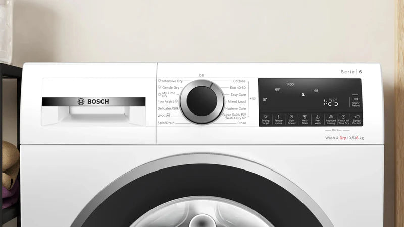 Bosch WNG25401GB - White 10.5KG/6KG Washer Dryer - 1400 RPM - A/D energy