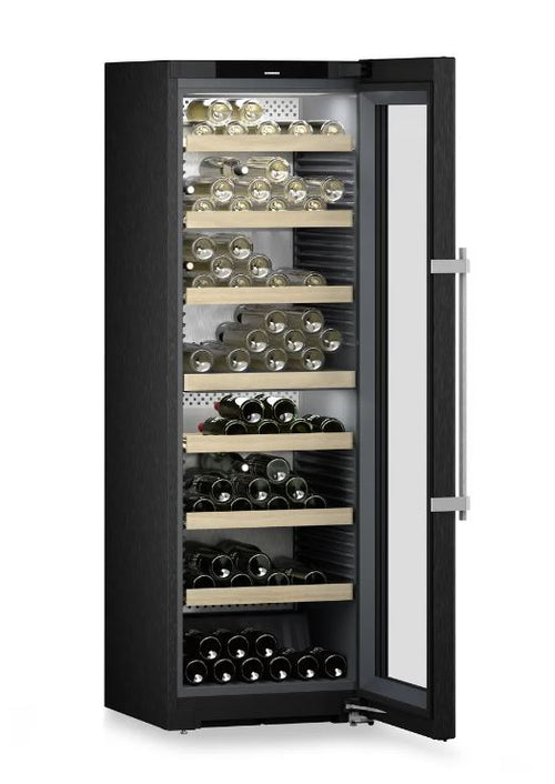 Liebherr WPBSI 5252 - Black 367L Wine Coolers - 37 dB Noise - F Energy Rating