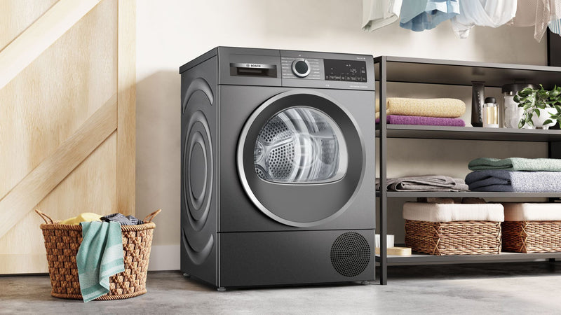 Bosch WQG245R1GB - Graphite 9KG Heat Pump Tumble Dryer