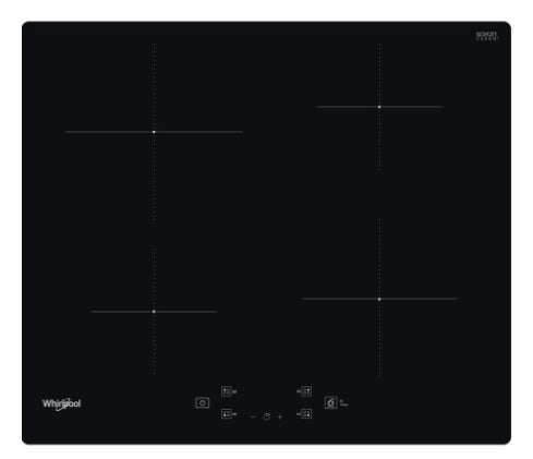 Whirlpool WS Q2160 NE - Black 4 Zone Induction Hob