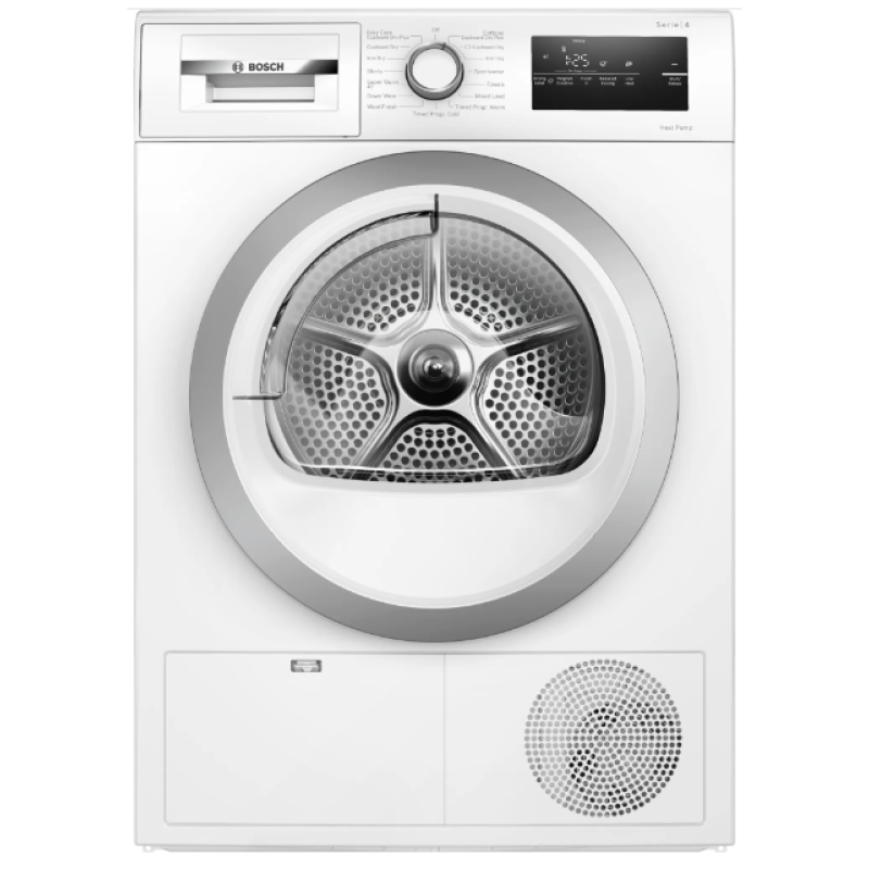 Bosch Series 4 WTH85223GB - White 8KG Heat Pump Condenser Dryer - A++ energy - Display