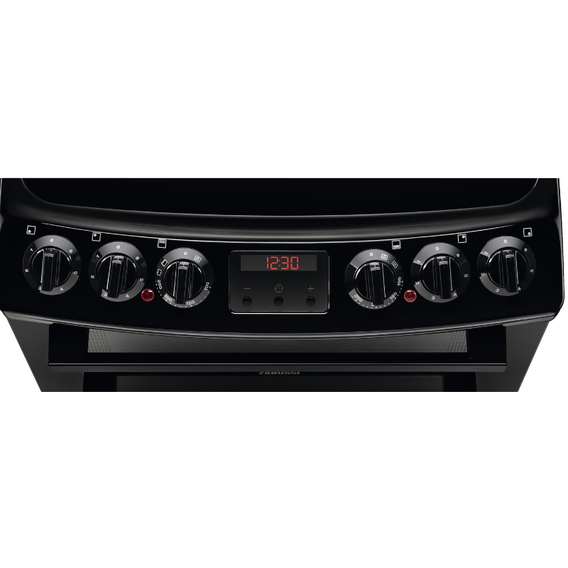 Zanussi ZCV46250BA - Black 4 Zone Cooker - A/A energy