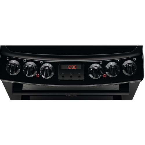 Zanussi ZCV46250BA - Black 4 Zone Cooker - A/A energy - Display