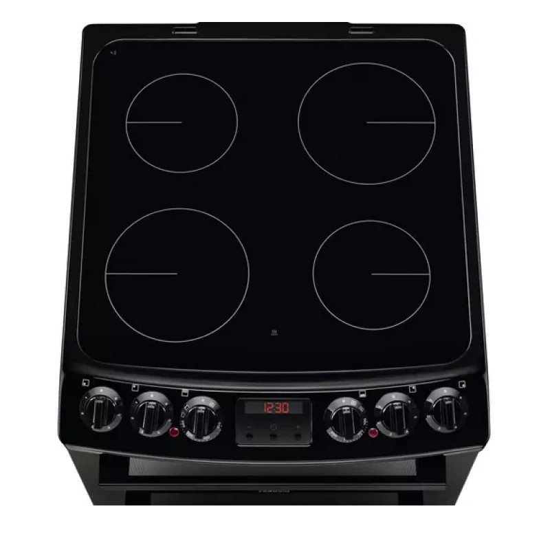 Zanussi ZCV46250BA - Black 4 Zone Cooker - A/A energy