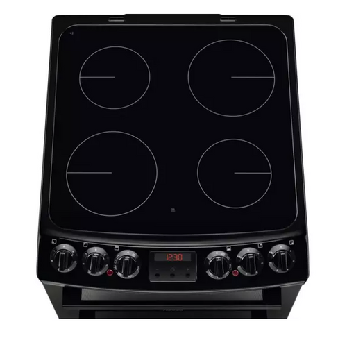 Zanussi ZCV46250BA - Black 4 Zone Cooker - A/A energy - Display