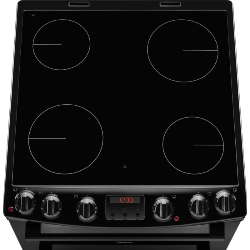 Zanussi ZCV66250BA - Black 4 Zone Cooker - A/A energy