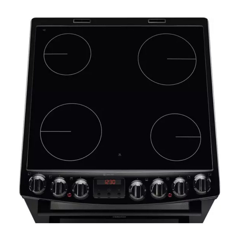 Zanussi ZCV69360BA - Black 4 Zone Cooker - A/A energy