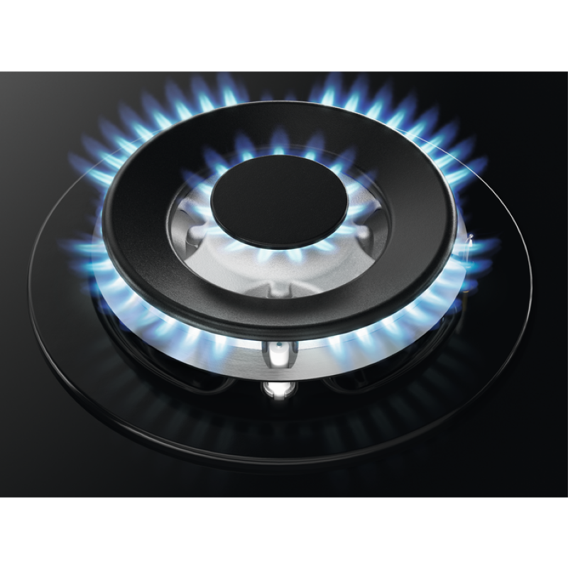 Zanussi ZGGN645K - Black 4 Zone Gas Hob