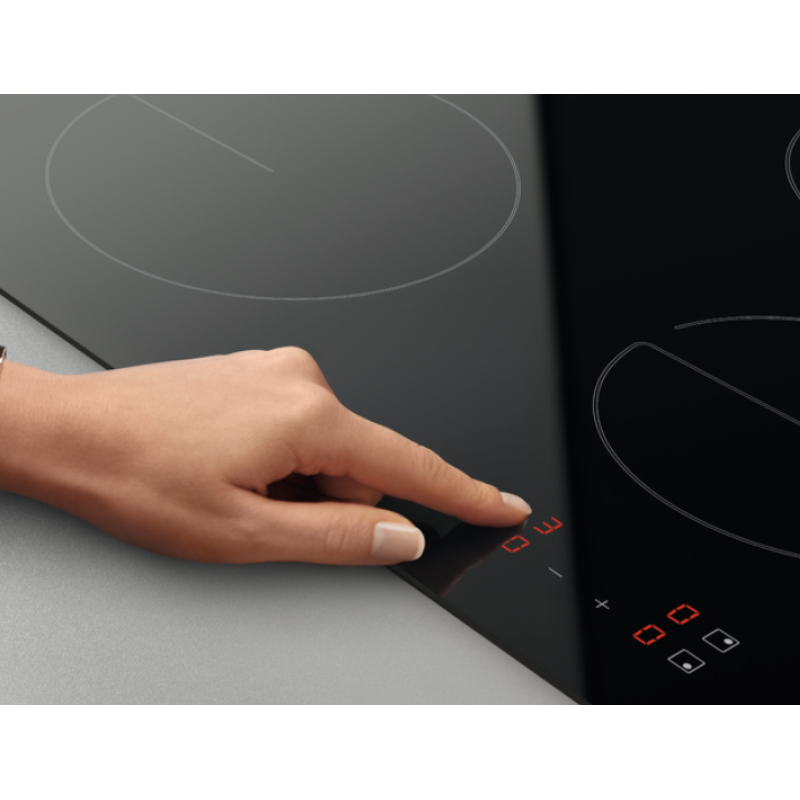 Zanussi ZHRN641K - Black 4 Zone Hob