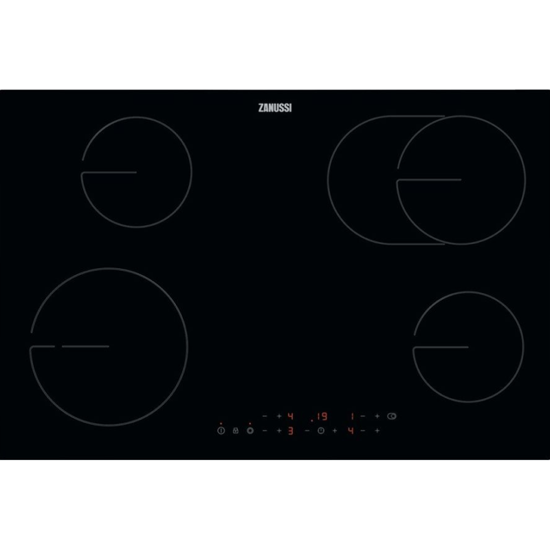 Zanussi ZHRN883K - Black 4 Zone Ceramic Hob