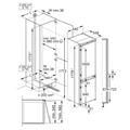 Zanussi ZNNN18ES3 - Integrated 70/30 Frost Free Fridge Freezer - E energy