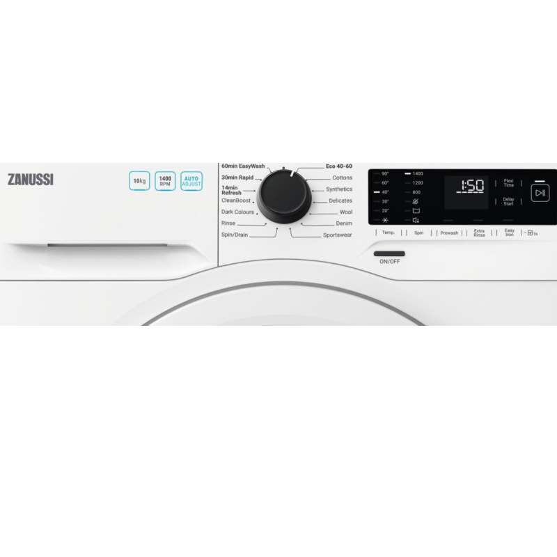 Zanussi ZWF142E3PW - White Freestanding 10KG Washing Machine - 1400 RPM - C energy