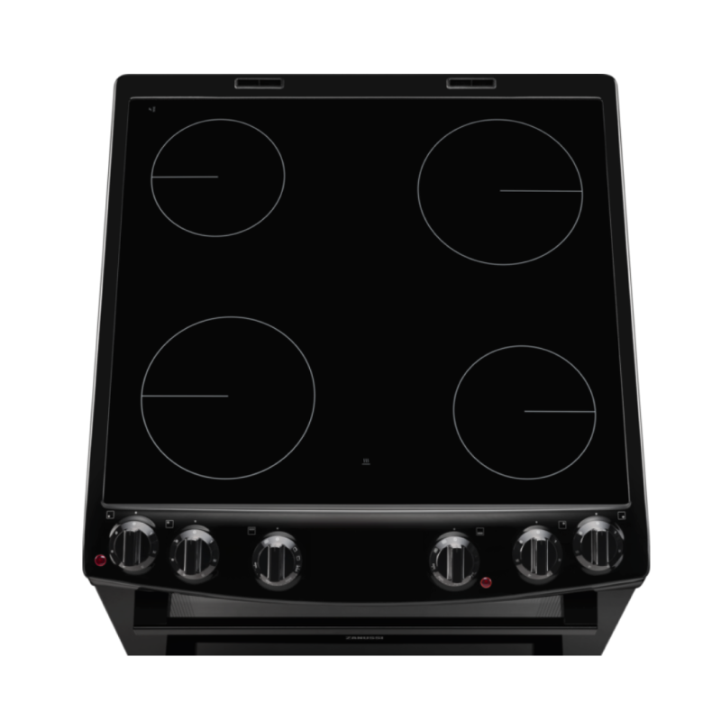 Zanussi ZCV66050BA - Black 4 Zone Cooker - A/A energy