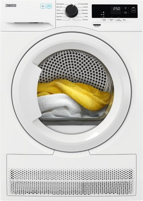 Zanussi ZDH87A2PW - White 8KG Heat Pump Dryer - A++ energy