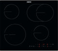 Zanussi ZHRN643K - Black 4 Zone Ceramic Hob