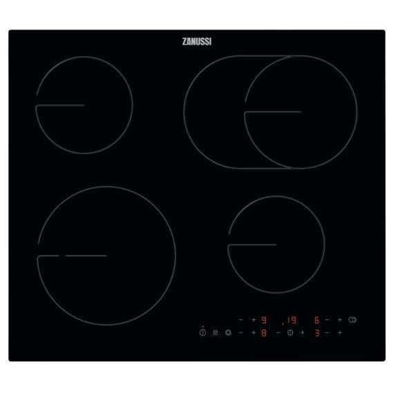 Zanussi ZHRN673K - Black 4 Zone Ceramic Hob