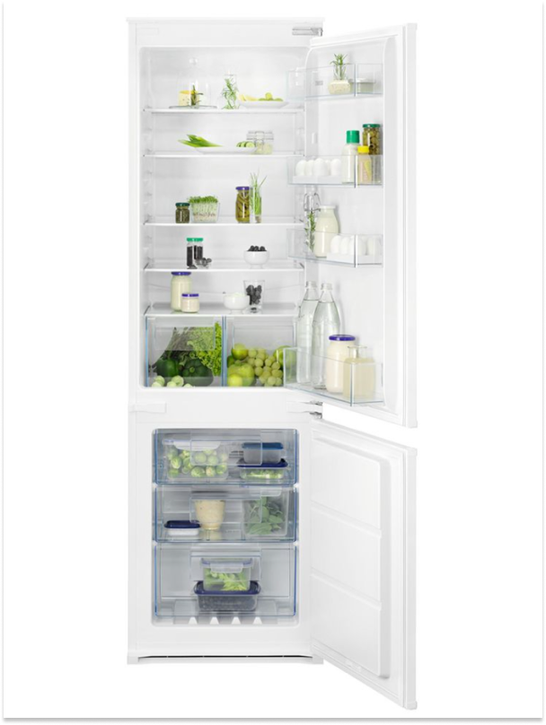 Zanussi ZNFN18ES3 - Integrated 60/40 Low Frost Fridge Freezer - E energy