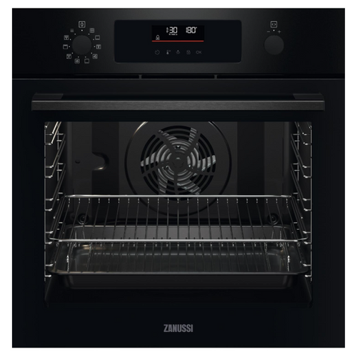 Zanussi ZOPNX6KN - Black Built in Single Oven - A+ energy