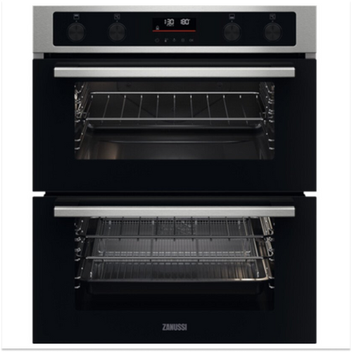 Zanussi ZPCNA7XN - Stainless steel Built under Double Oven - A energy