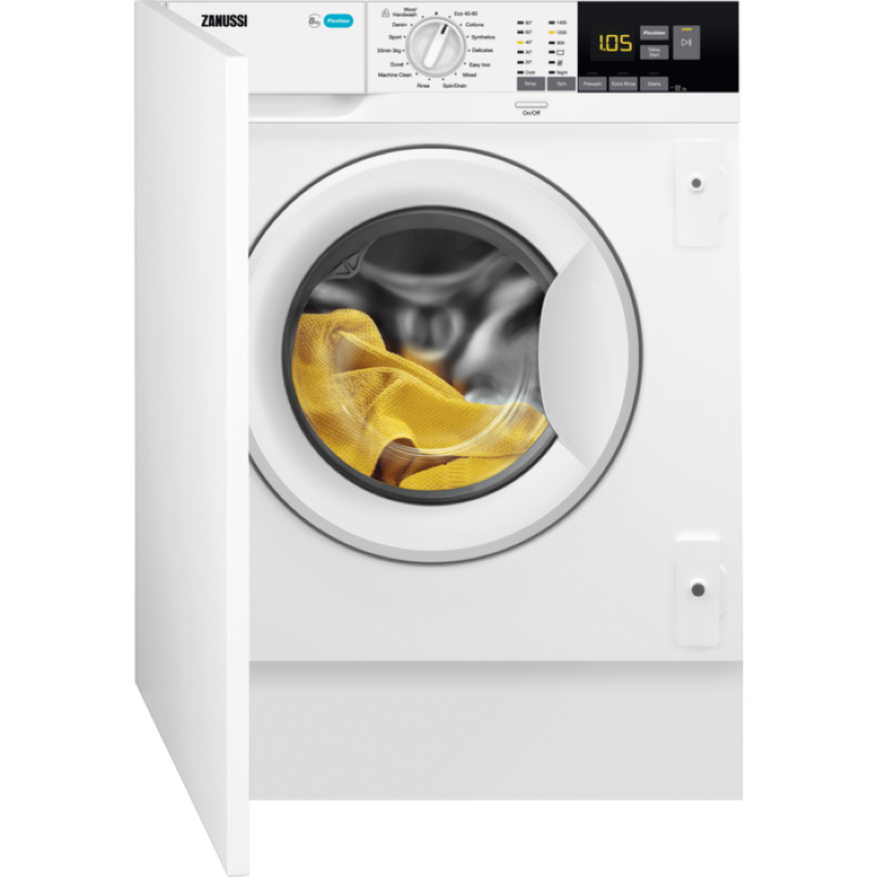 Zanussi ZW84PCBI - Integrated 8KG Washing Machine - 1400 RPM - B energy